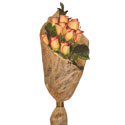 Bouquet из роз и рускуса