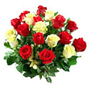 Яркий Bouquet из жёлтых и красных роз