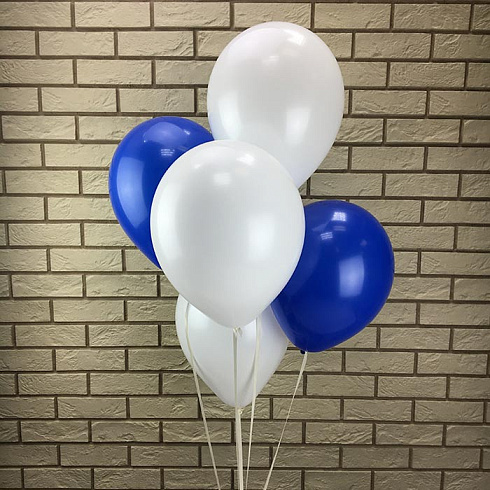 Синие и белые шары