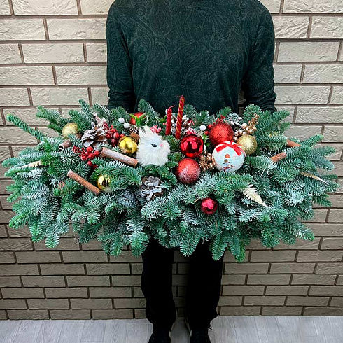 Новогодняя композиция на стол