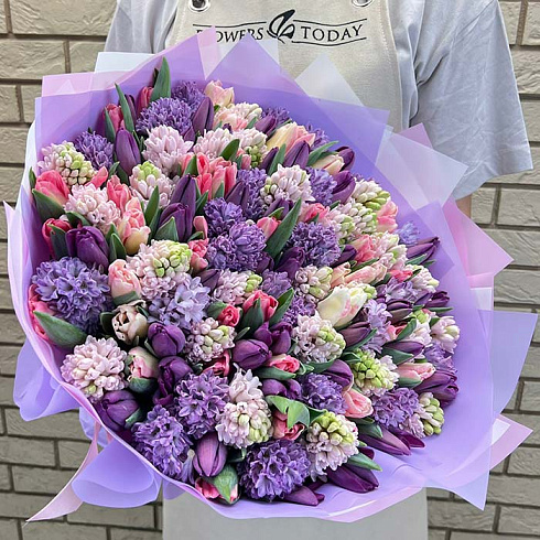 Гиацинты и тюльпаны: танцующие краски