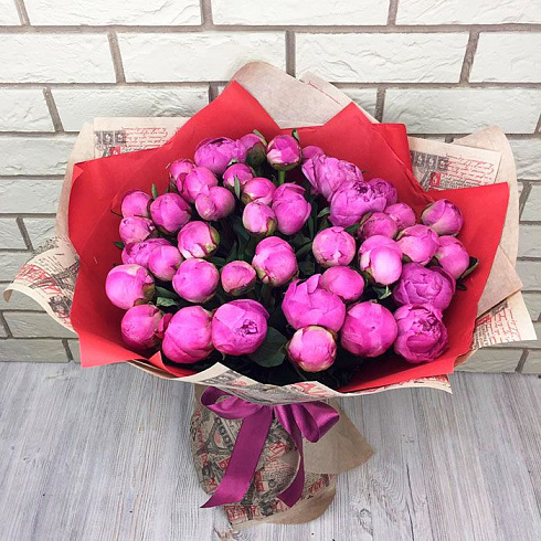 Букет из пион