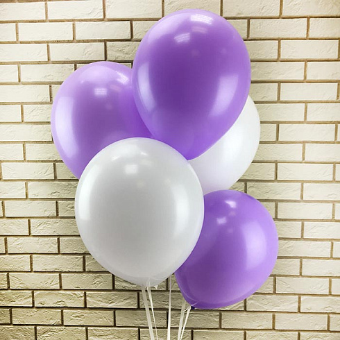 Фиолетовые с белыми