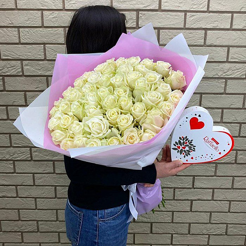 51 роза + конфеты