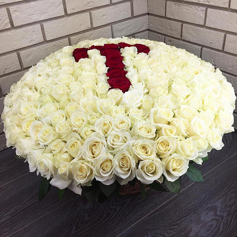 Цифры и буквы из роз(возможны любые буквы или цифры)