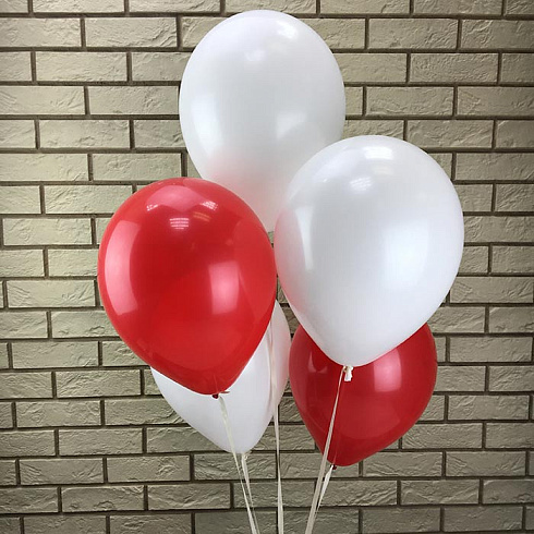 Красные и белые шарики