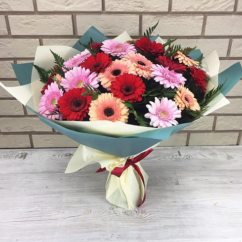 Мини герберы микс