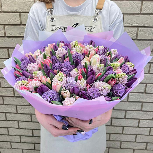 Гиацинты и тюльпаны: танцующие краски