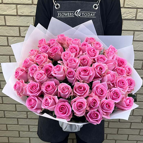 51 розовая роза