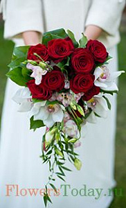 Свадебный букет. Орхидеи, розы