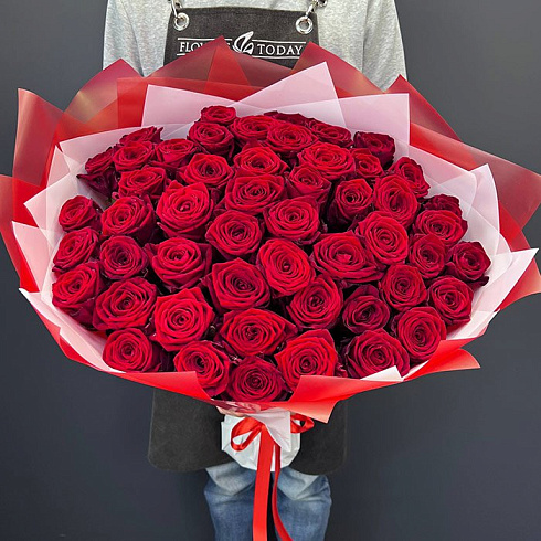 51 красная роза